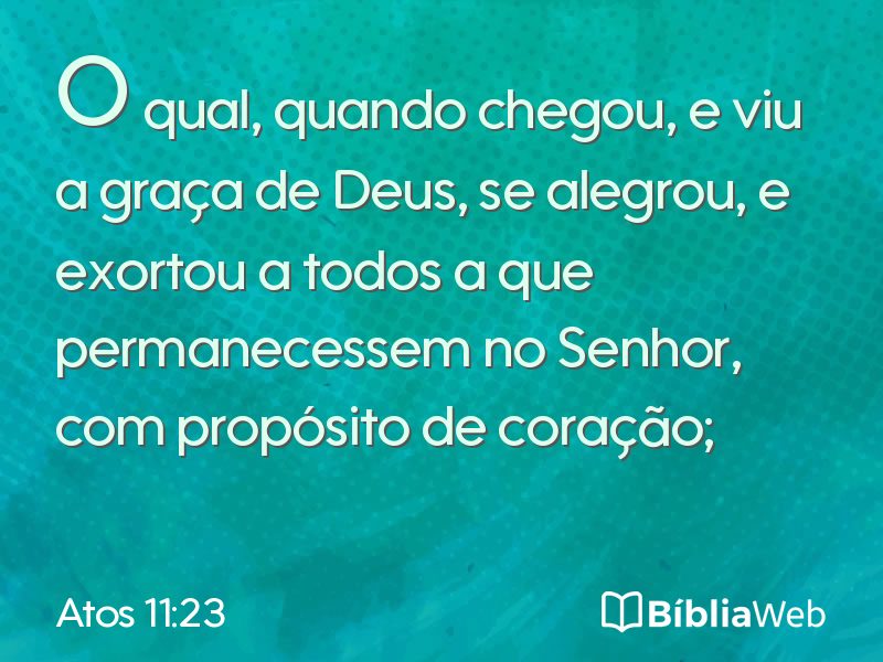 Atos 11:23 em imagem para compartilhar
