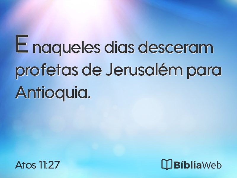 Atos 11:27 em imagem para compartilhar