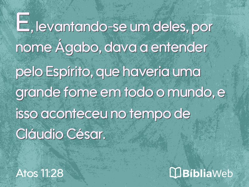 Atos 11:28 em imagem para compartilhar