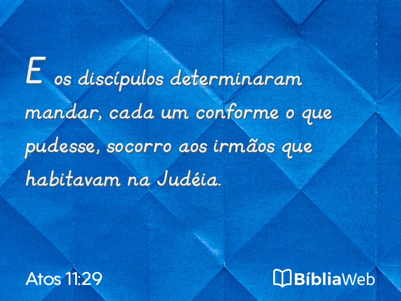 Atos 11:29 em imagem para compartilhar