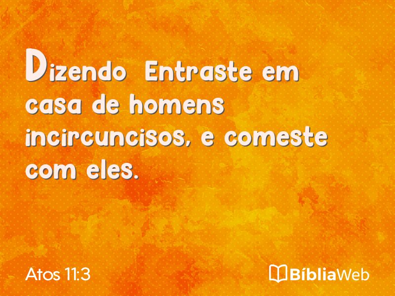 Atos 11:3 em imagem para compartilhar