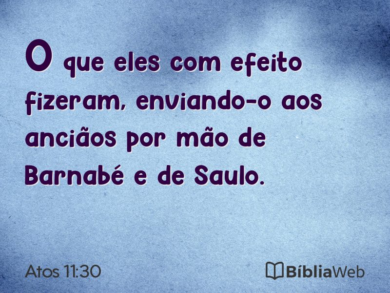 Atos 11:30 em imagem para compartilhar