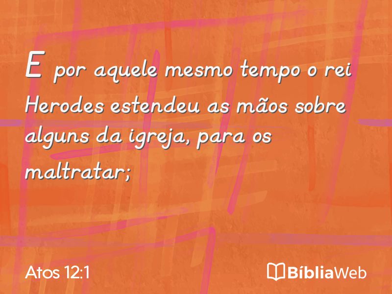 Atos 12:1 em imagem para compartilhar
