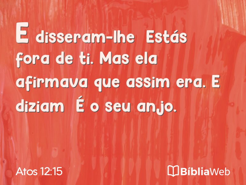 Atos 12:15 em imagem para compartilhar
