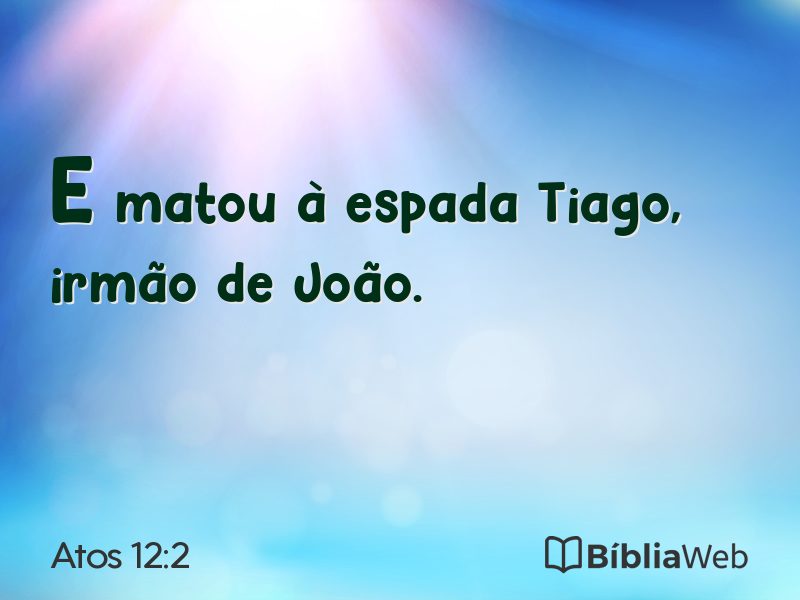 Atos 12:2 em imagem para compartilhar