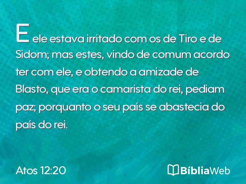 Atos 12:20 em imagem para compartilhar