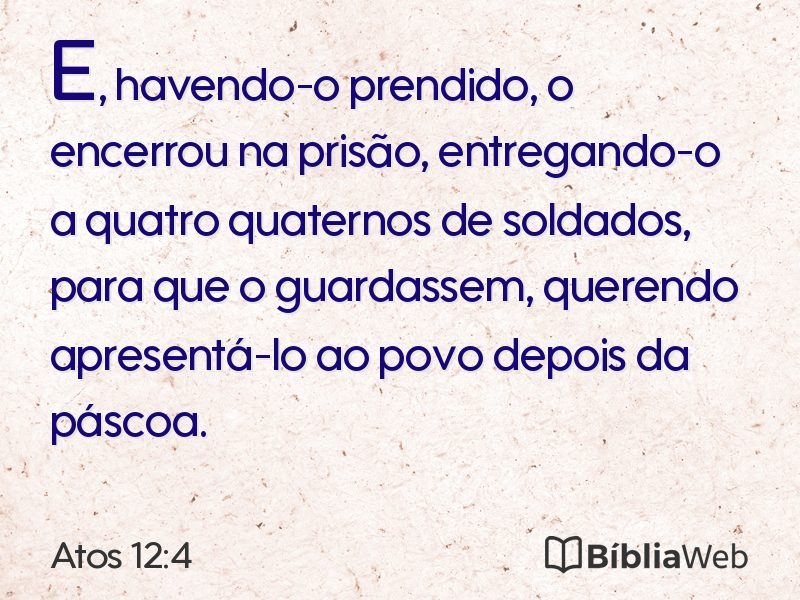 Atos 12:4 em imagem para compartilhar