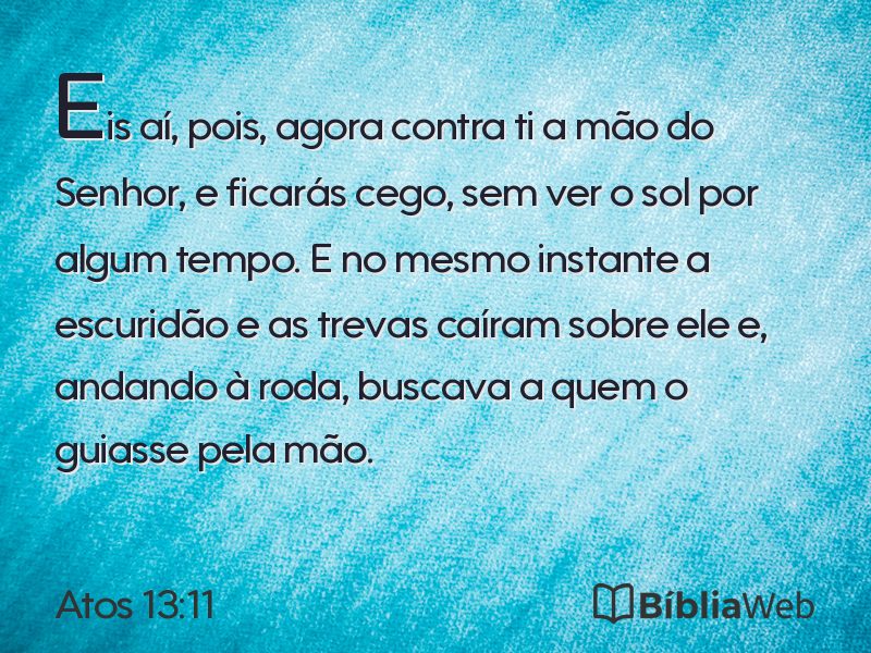 Atos 13:11 em imagem para compartilhar