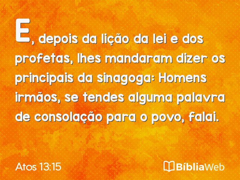 Atos 13:15 em imagem para compartilhar