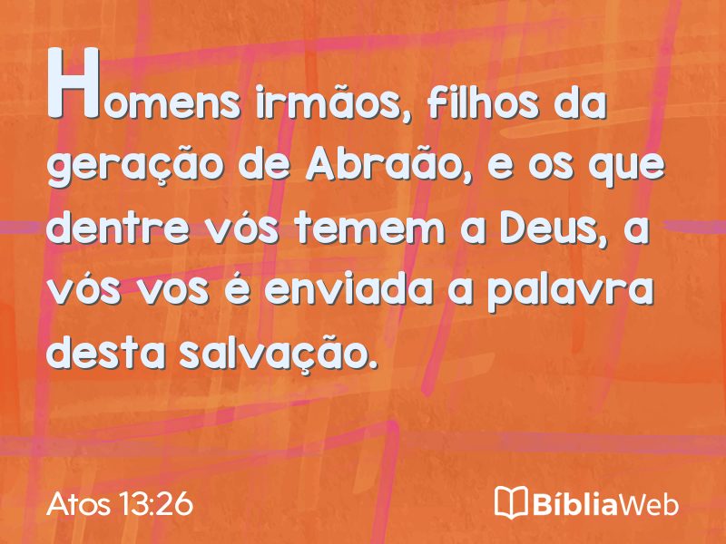 Atos 13:26 em imagem para compartilhar