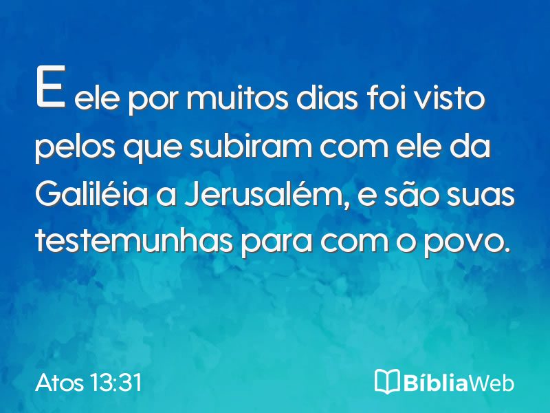 Atos 13:31 em imagem para compartilhar