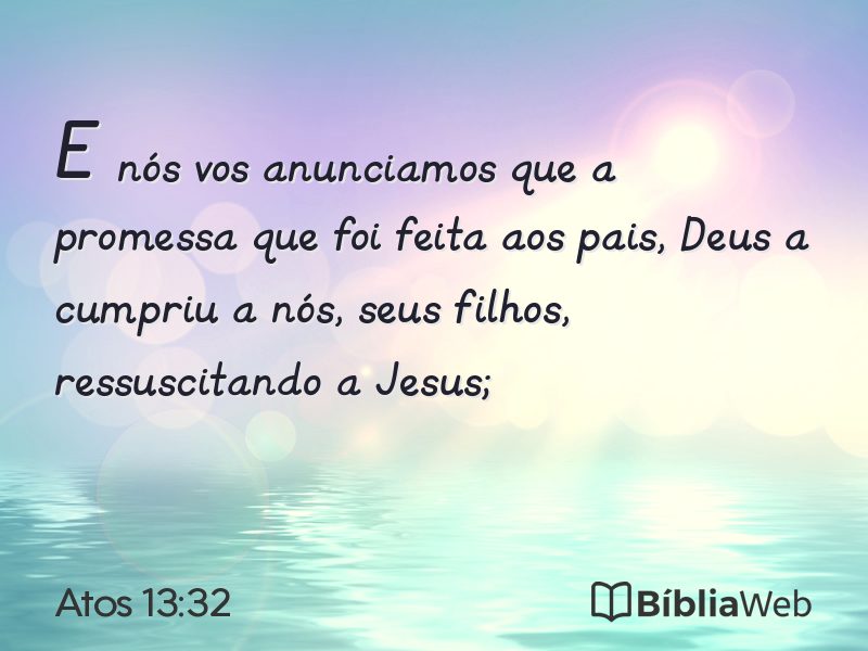 Atos 13:32 em imagem para compartilhar