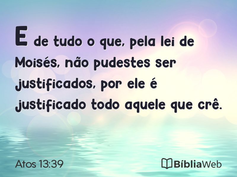 Atos 13:39 em imagem para compartilhar