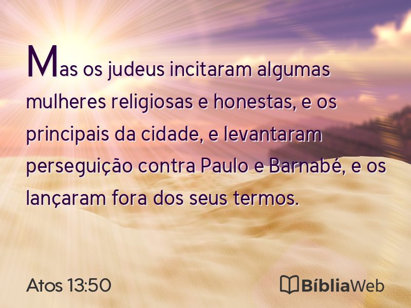 Atos 13:50 em imagem para compartilhar