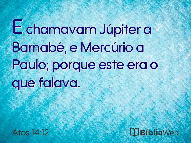 Atos 14:12 em imagem para compartilhar