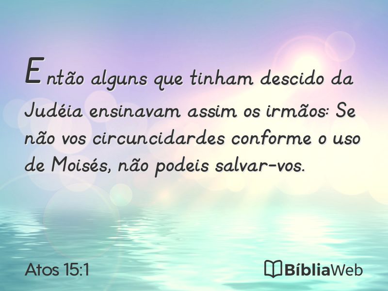 Atos 15:1 em imagem para compartilhar