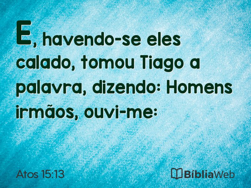 Atos 15:13 em imagem para compartilhar