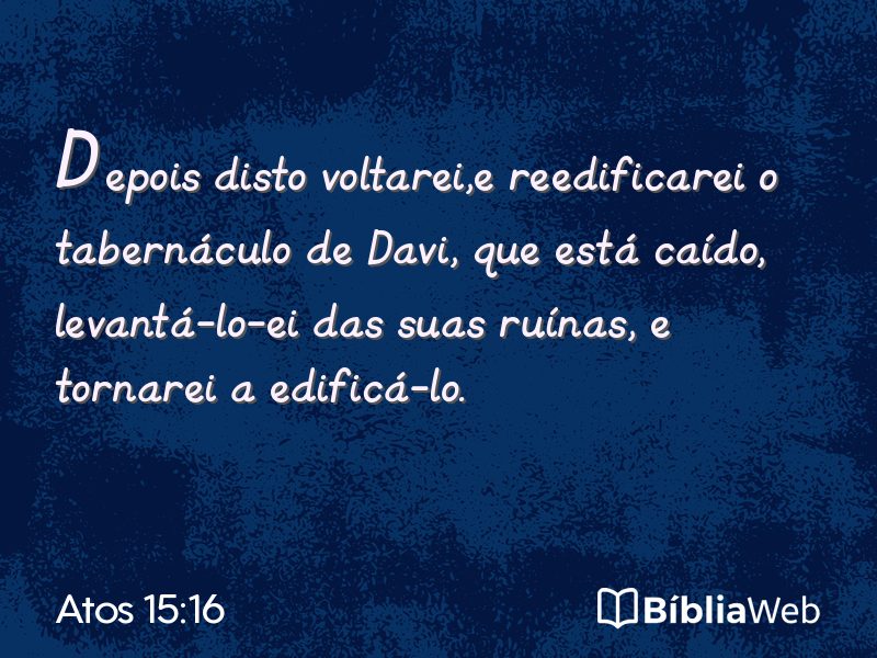 Atos 15:16 em imagem para compartilhar