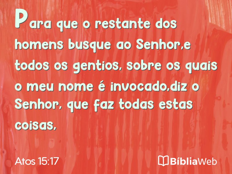 Atos 15:17 em imagem para compartilhar