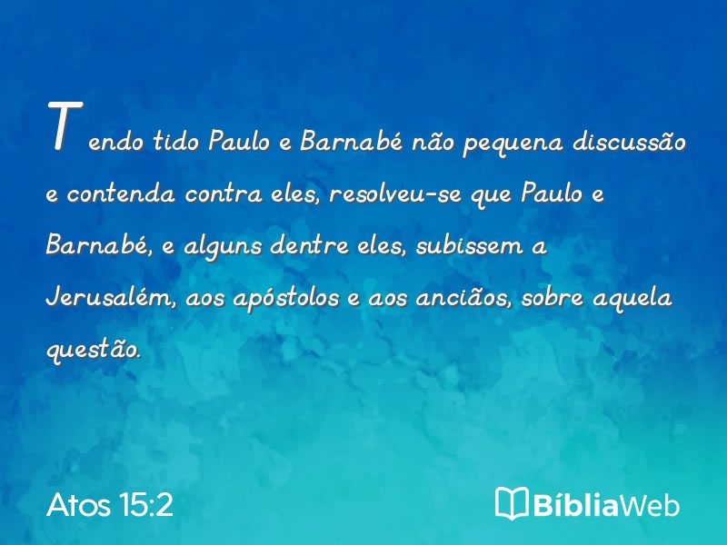 Atos 15:2 em imagem para compartilhar