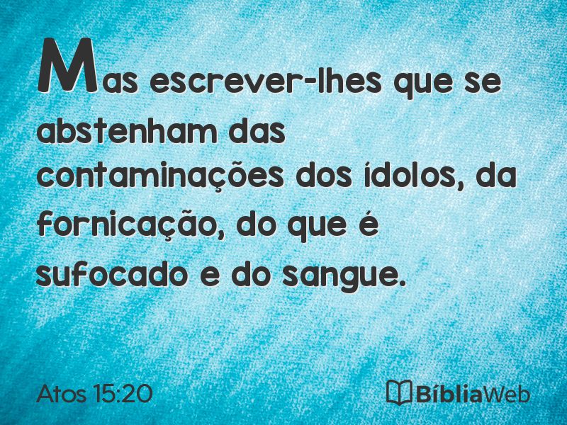 Atos 15:20 em imagem para compartilhar