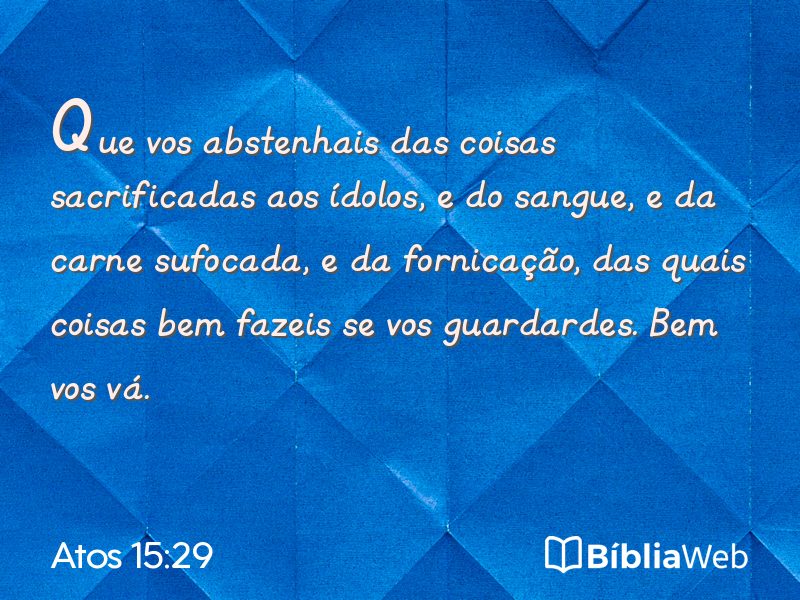 Atos 15:29 em imagem para compartilhar