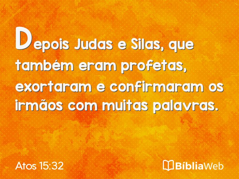 Atos 15:32 em imagem para compartilhar