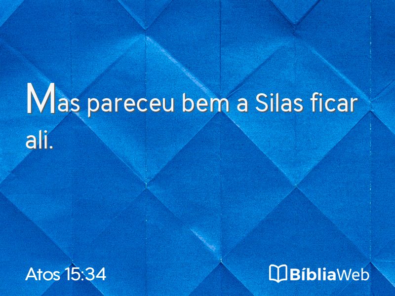 Atos 15:34 em imagem para compartilhar