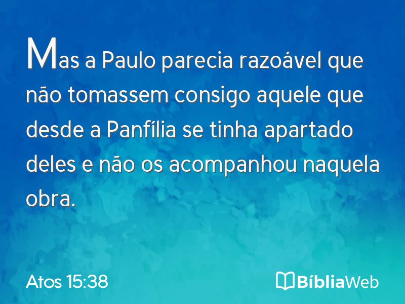 Atos 15:38 em imagem para compartilhar