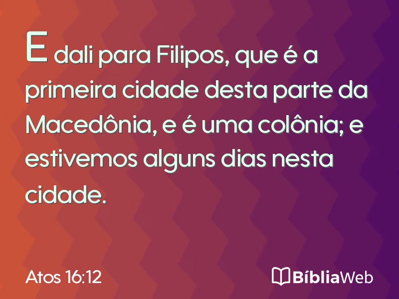 Atos 16:12 em imagem para compartilhar