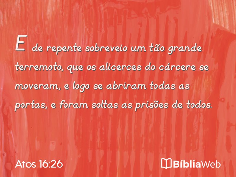 Atos 16:26 em imagem para compartilhar