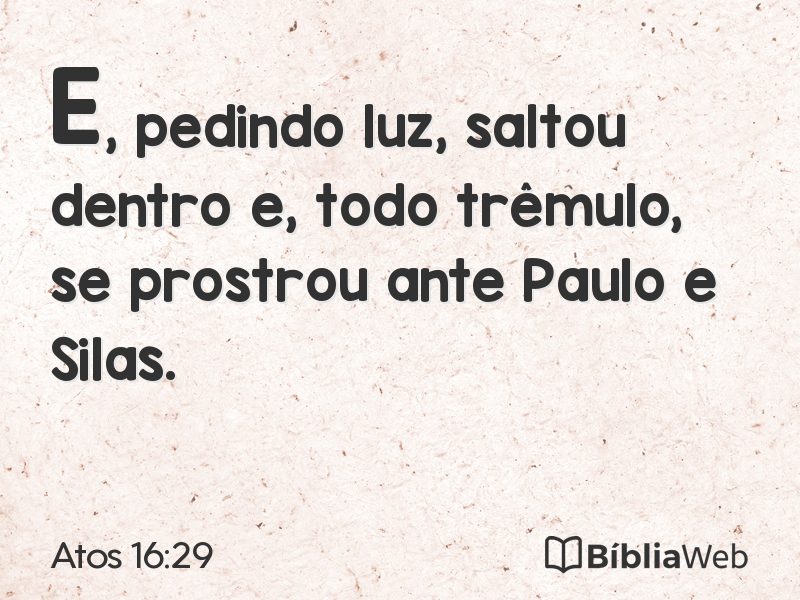 Atos 16:29 em imagem para compartilhar