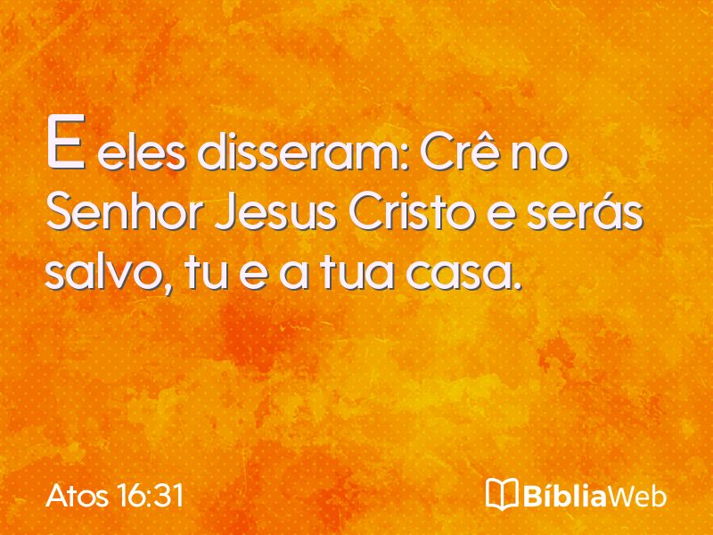 Atos 16:31 em imagem para compartilhar