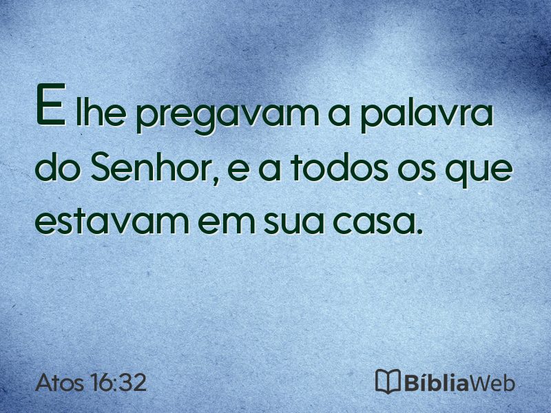 Atos 16:32 em imagem para compartilhar