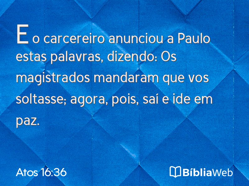 Atos 16:36 em imagem para compartilhar