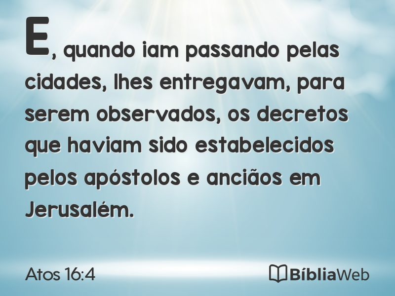 Atos 16:4 em imagem para compartilhar