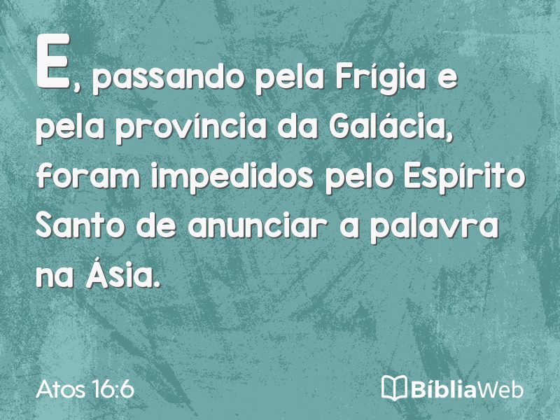 Atos 16:6 em imagem para compartilhar