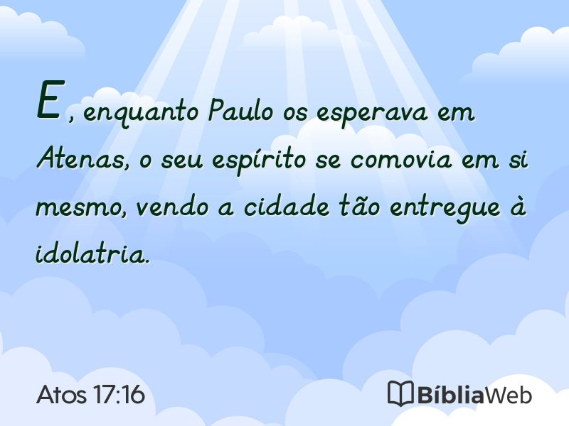 Atos 17:16 em imagem para compartilhar