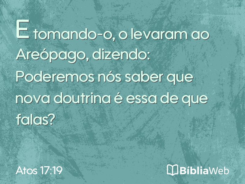 Atos 17:19 em imagem para compartilhar