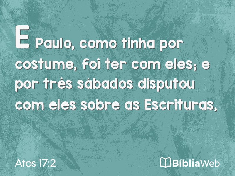 Atos 17:2 em imagem para compartilhar