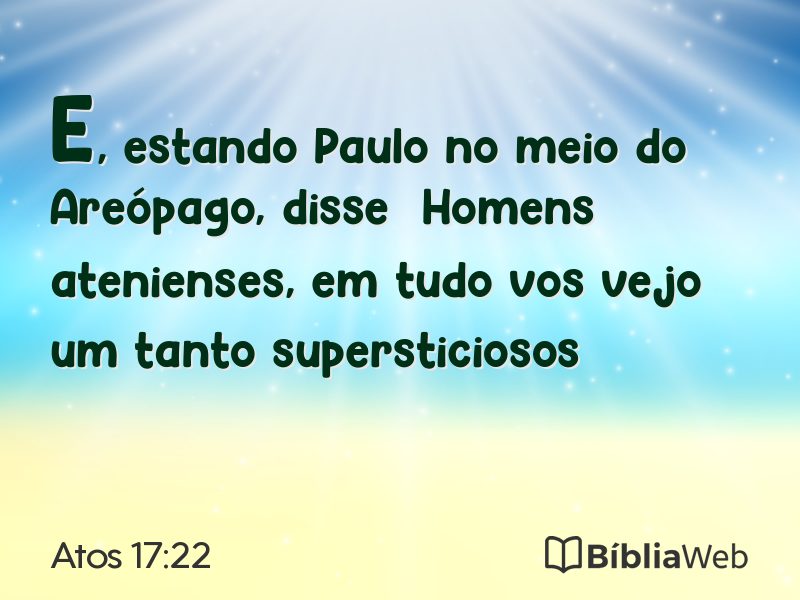 Atos 17:22 em imagem para compartilhar
