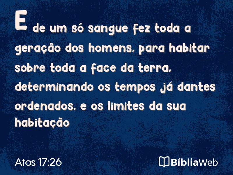 Atos 17:26 em imagem para compartilhar