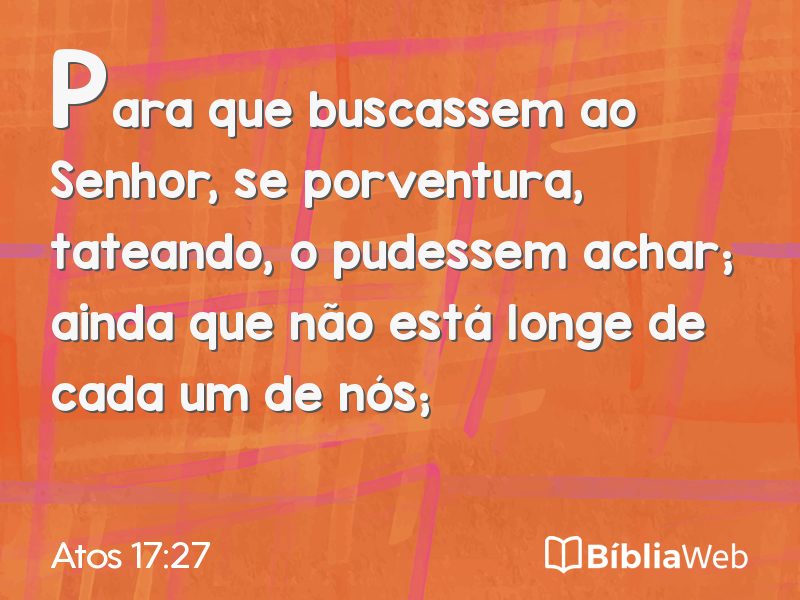 Atos 17:27 em imagem para compartilhar