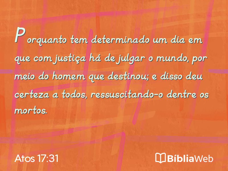 Atos 17:31 em imagem para compartilhar