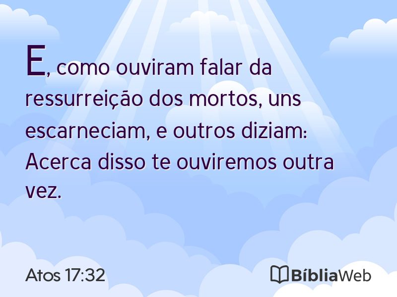 Atos 17:32 em imagem para compartilhar