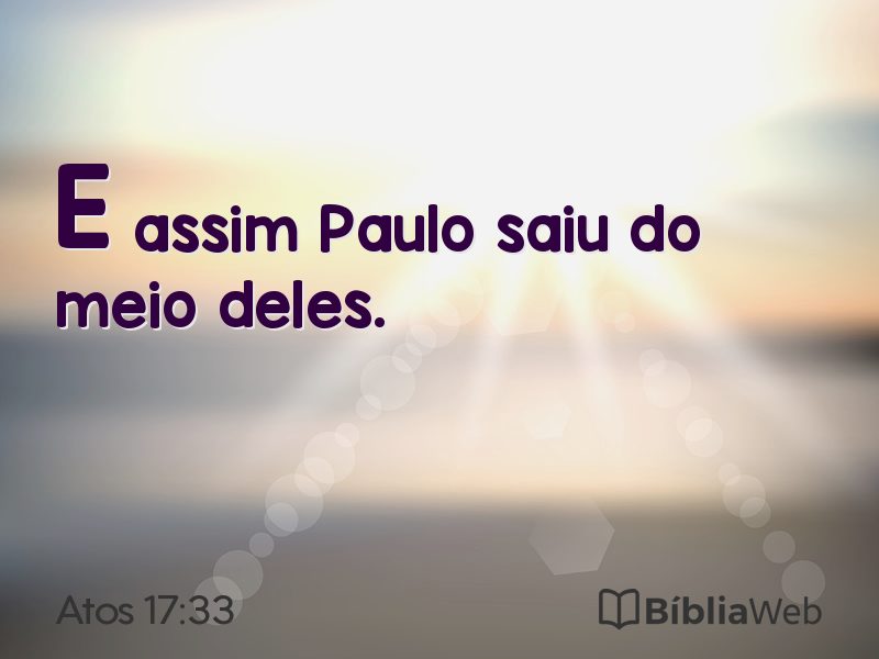Atos 17:33 em imagem para compartilhar
