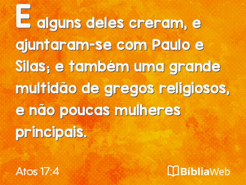 Atos 17:4 em imagem para compartilhar