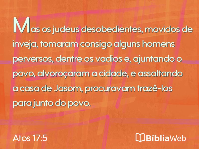 Atos 17:5 em imagem para compartilhar