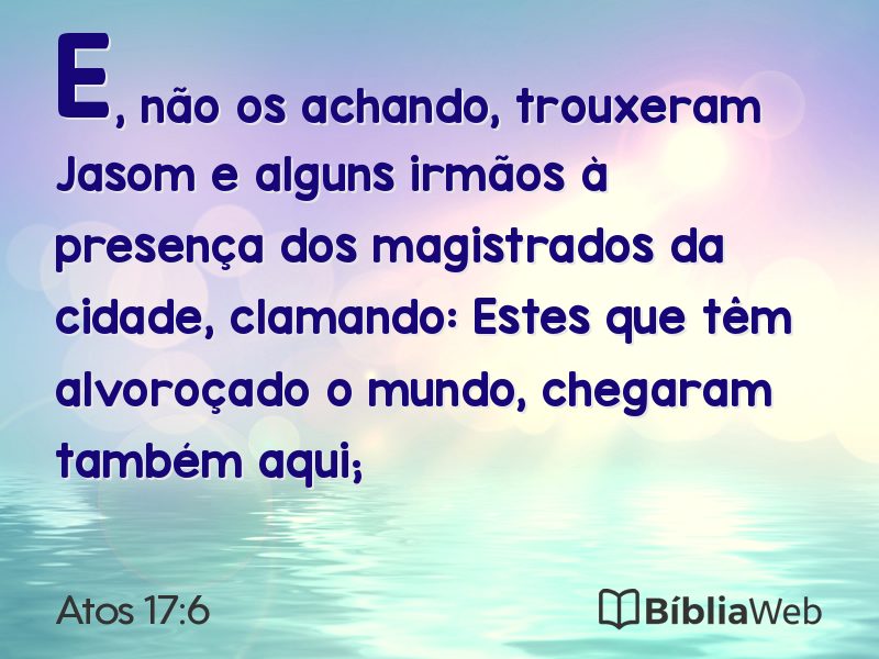 Atos 17:6 em imagem para compartilhar