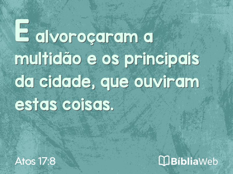 Atos 17:8 em imagem para compartilhar